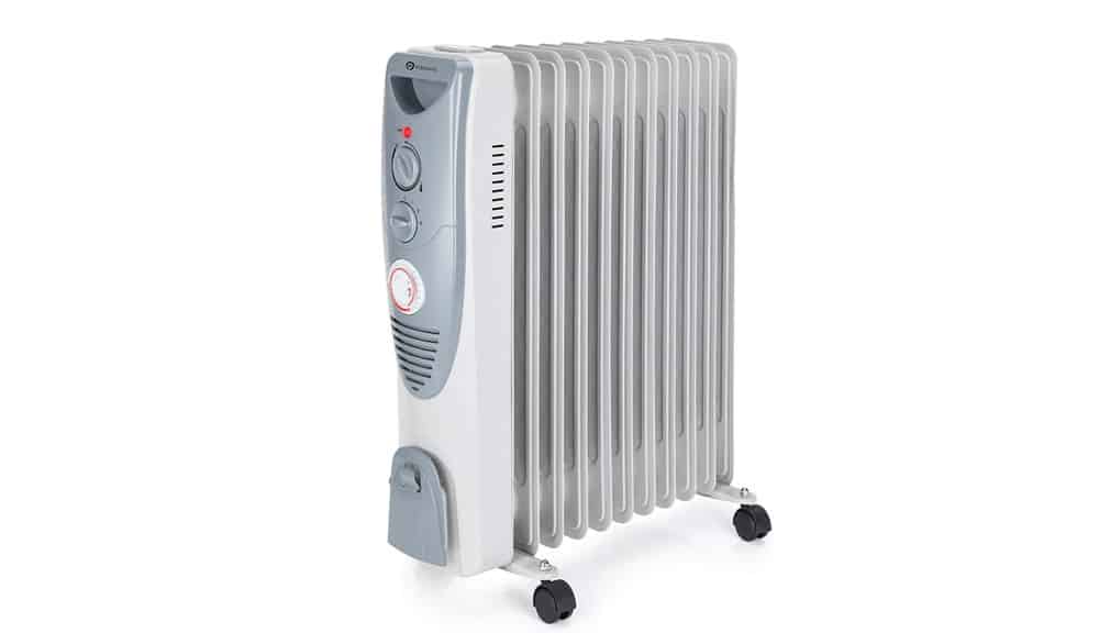 PureMate 2500W Oil Filled Radiator 11 Fin – Portable Electric Heater