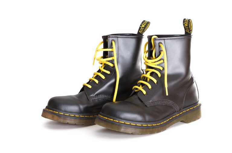 doc martin boots yellow